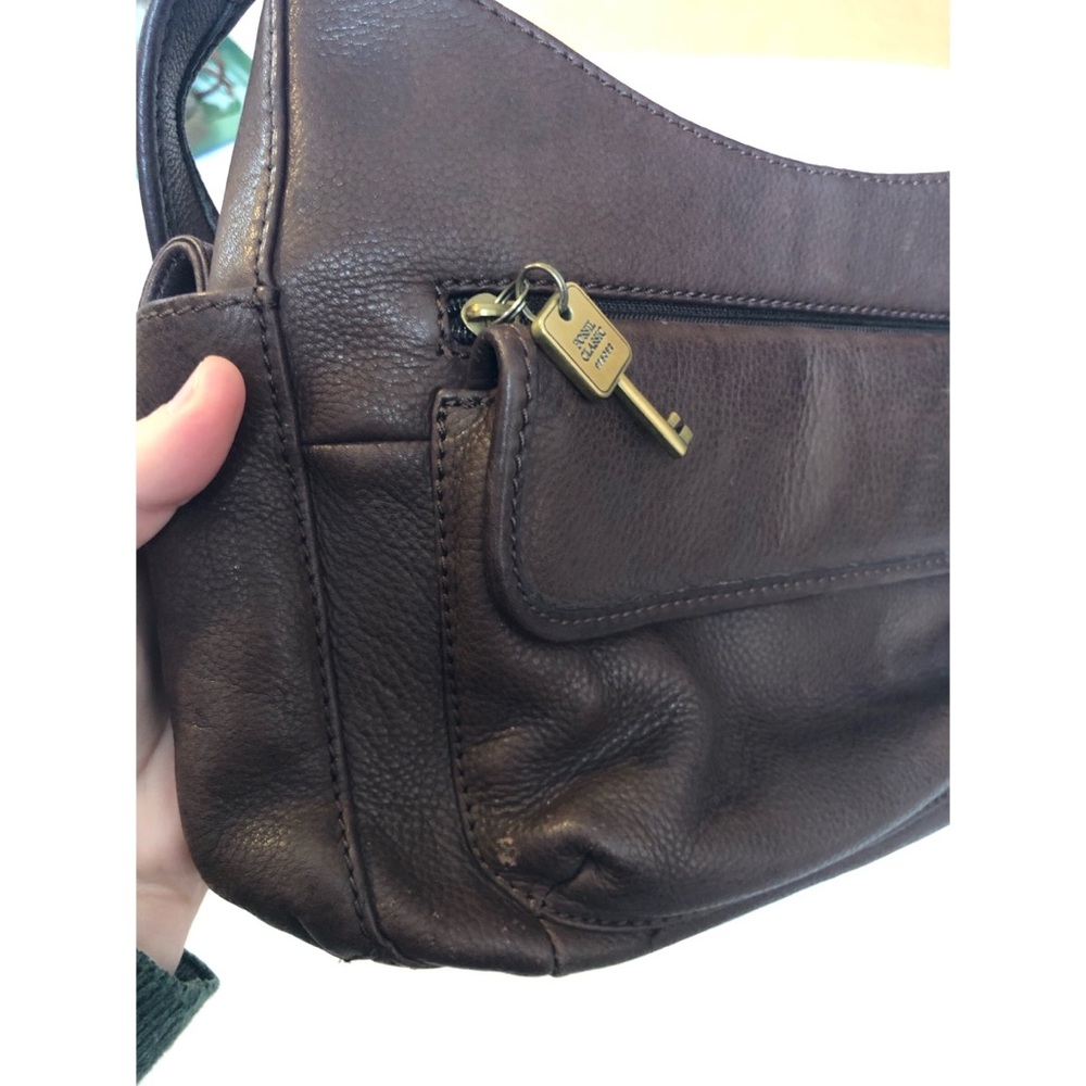 Vintage Leather Fossil Shoulder Bag - Picture 6 of 7